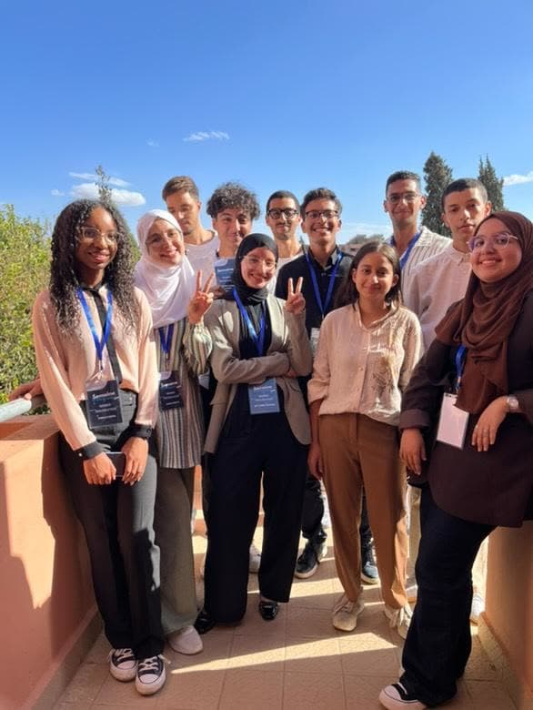 Photo de groupe de la semaine d'intégration 2024 à l'ENSA Marrakech